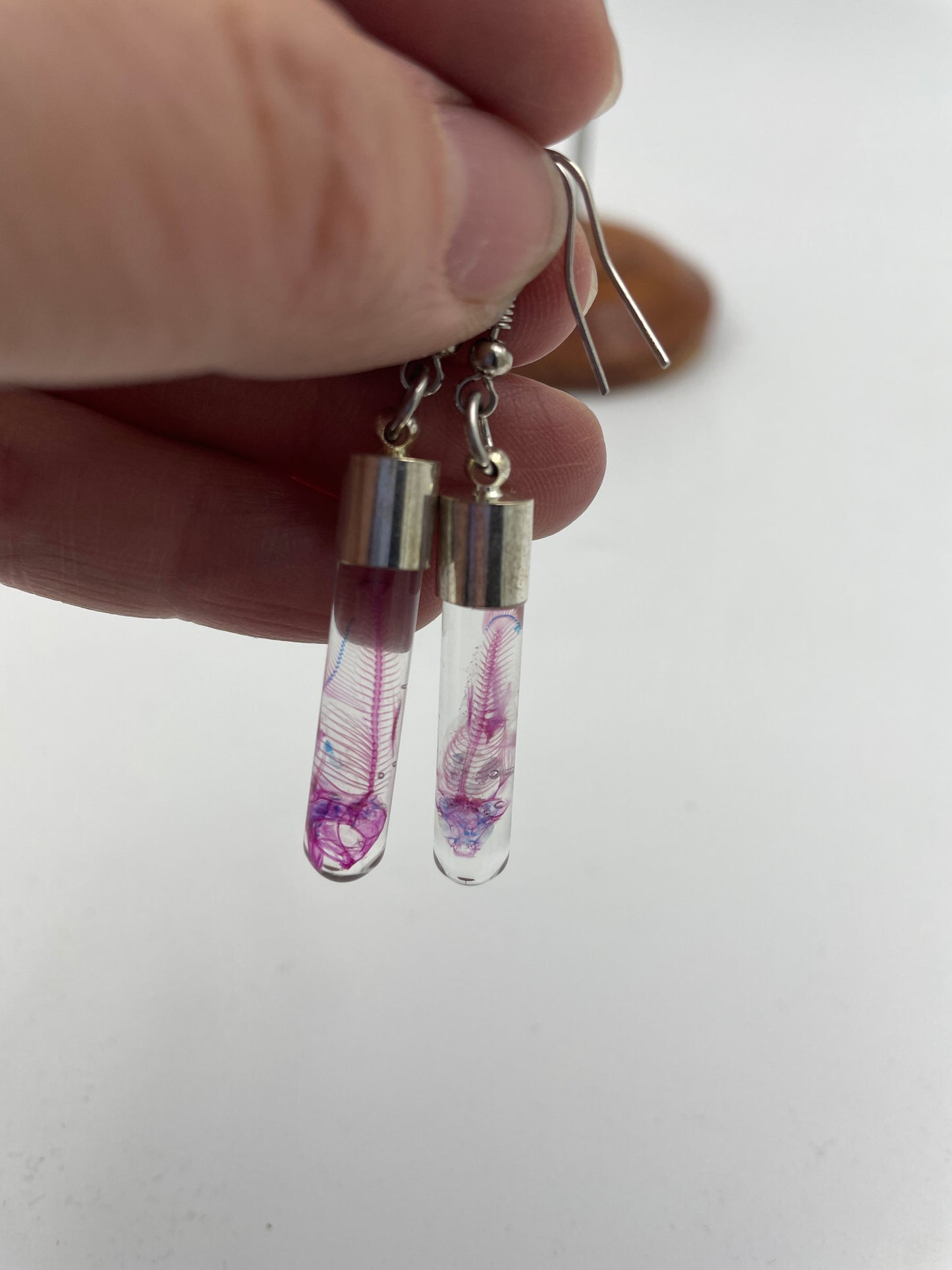 Diaphonised specimen earrings