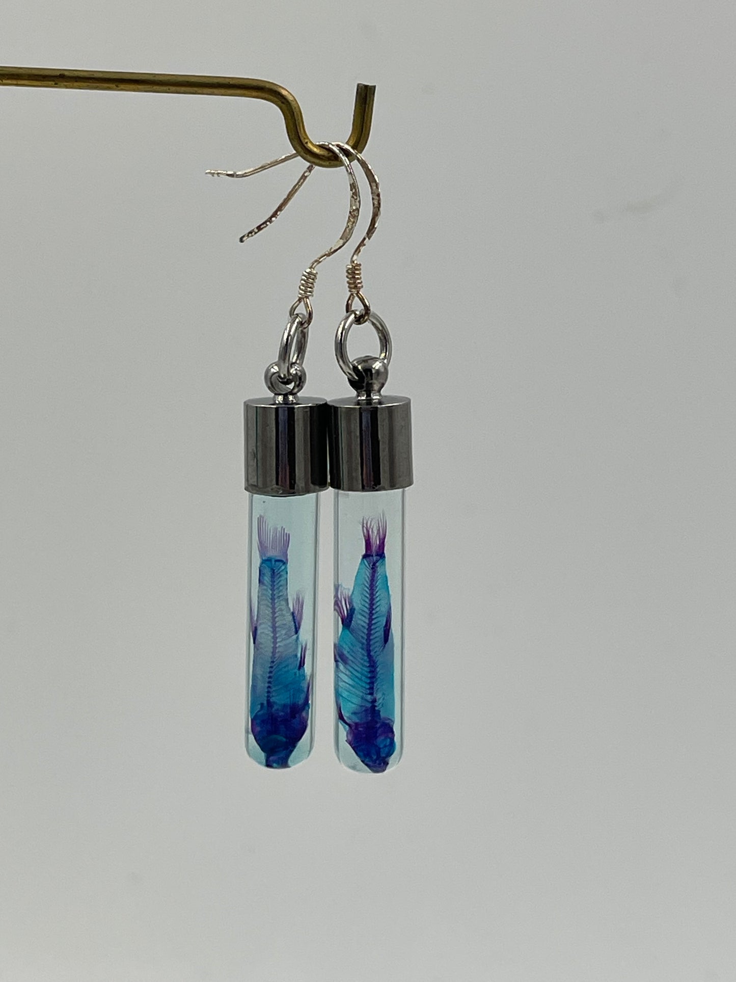 Diaphonised specimen earrings
