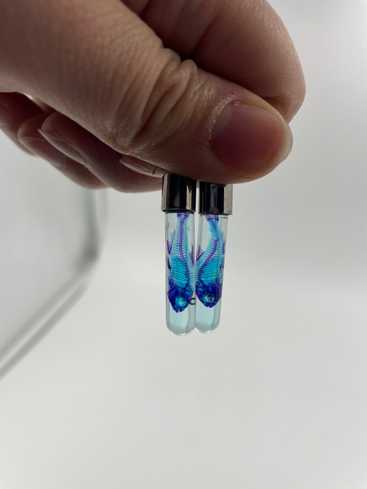 Diaphonised specimen earrings
