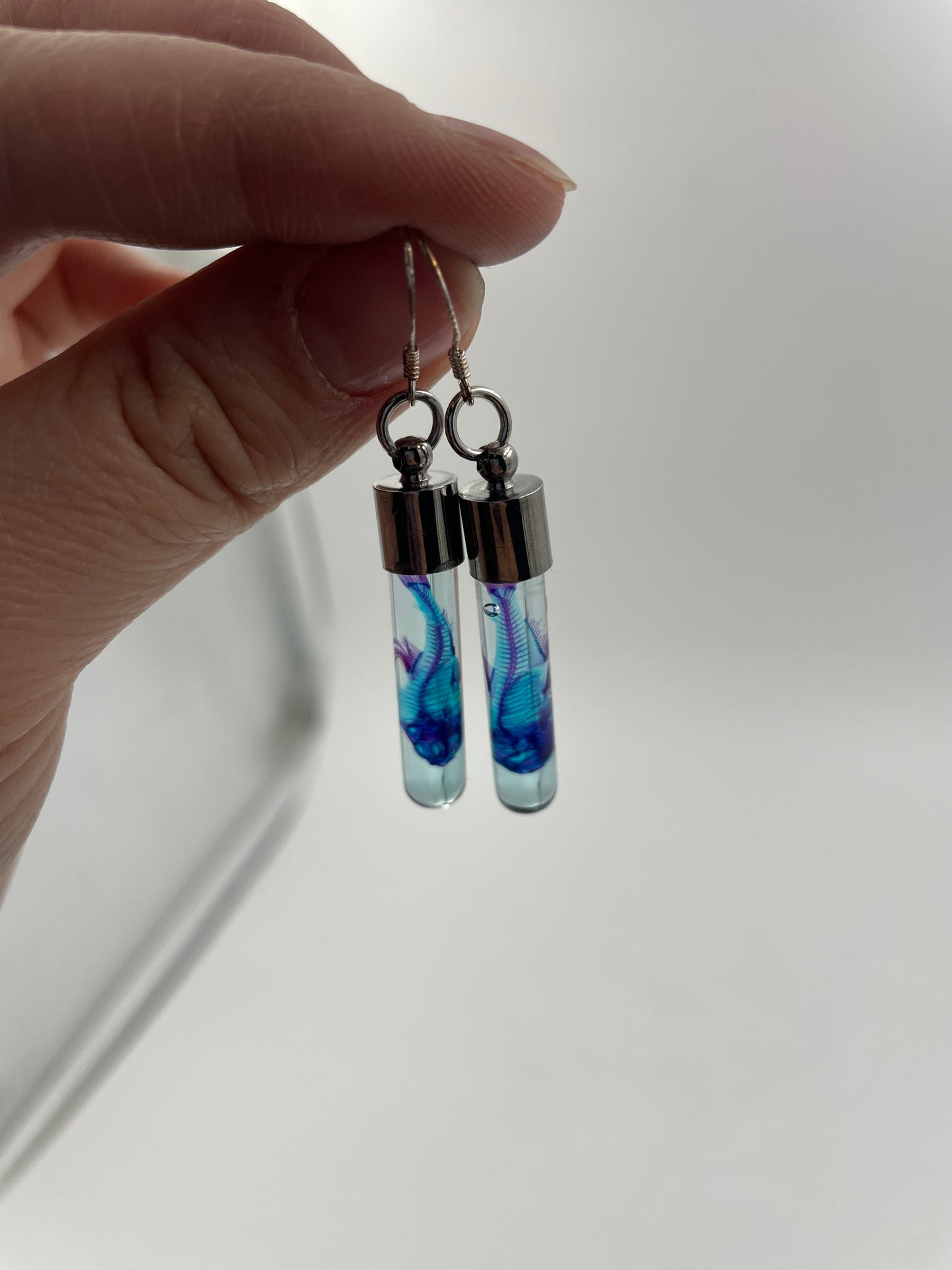 Diaphonised specimen earrings